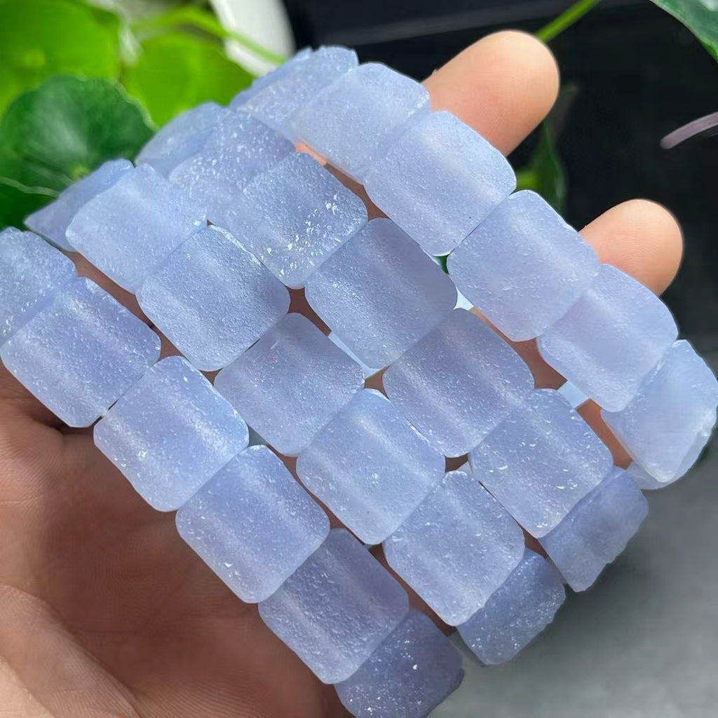 blue lace agate bangle