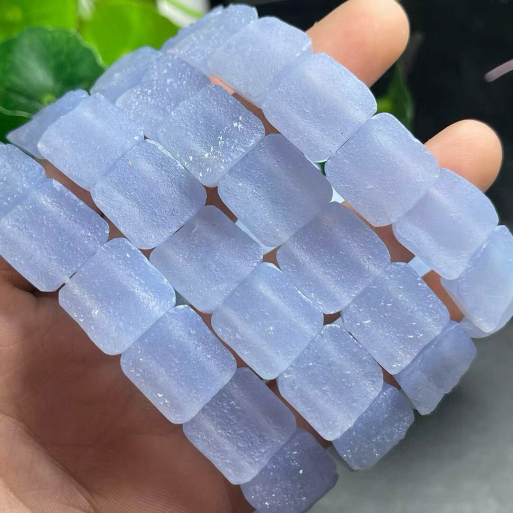 blue lace agate bangle