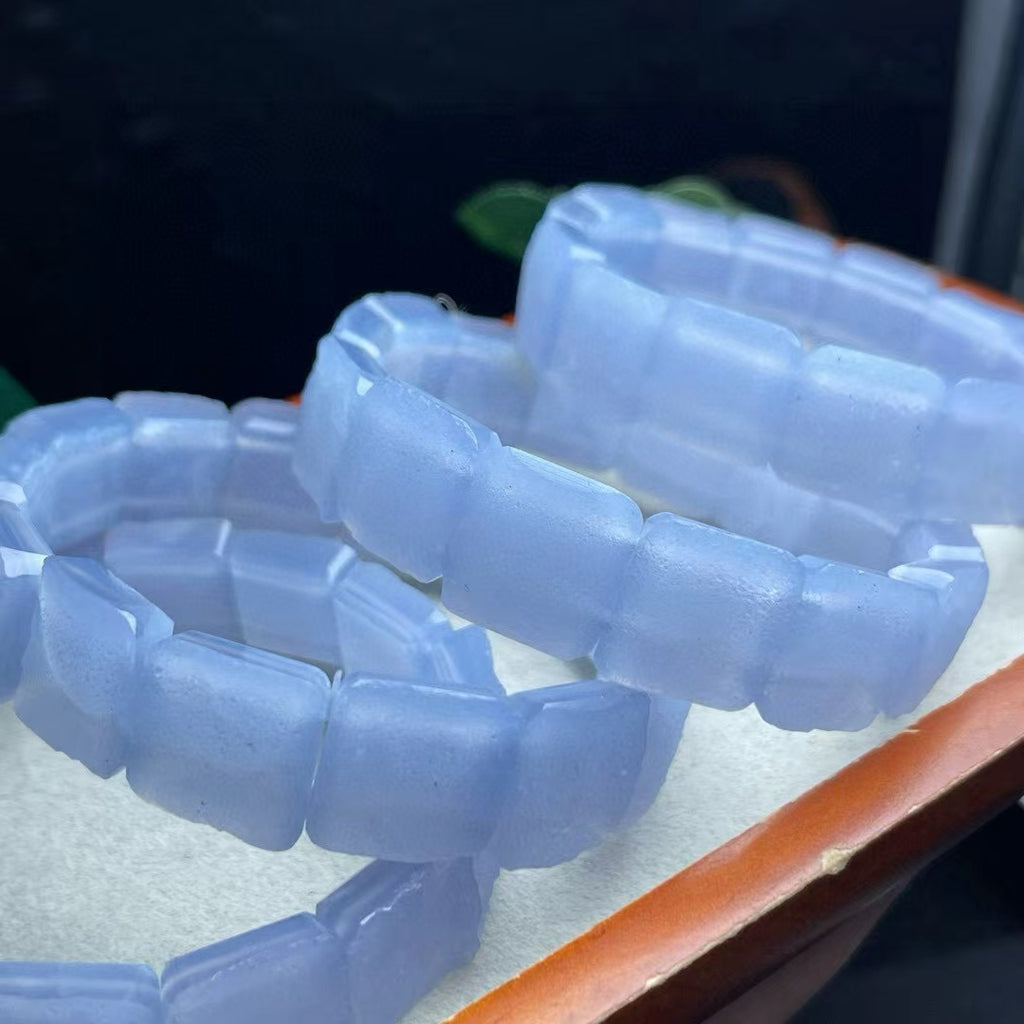 blue lace agate bangle