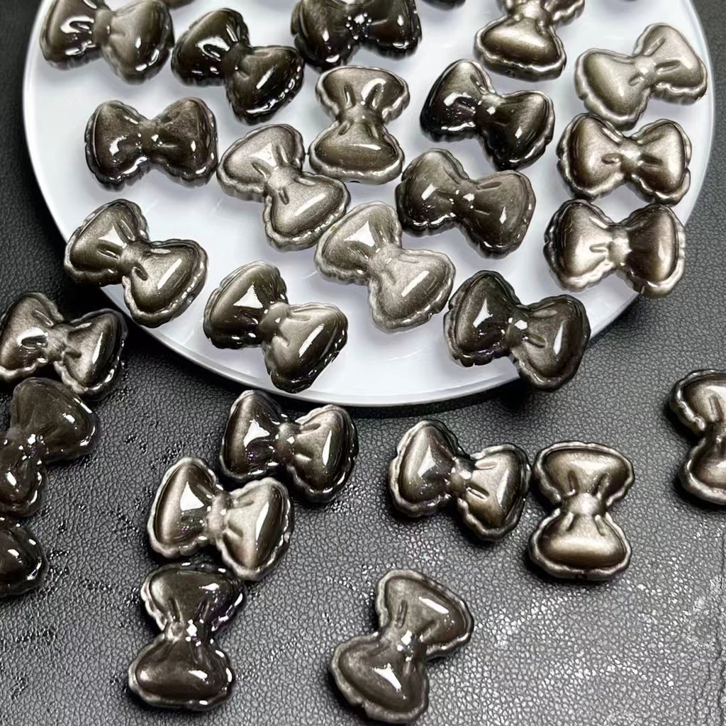 silver obsidian bow 🎀