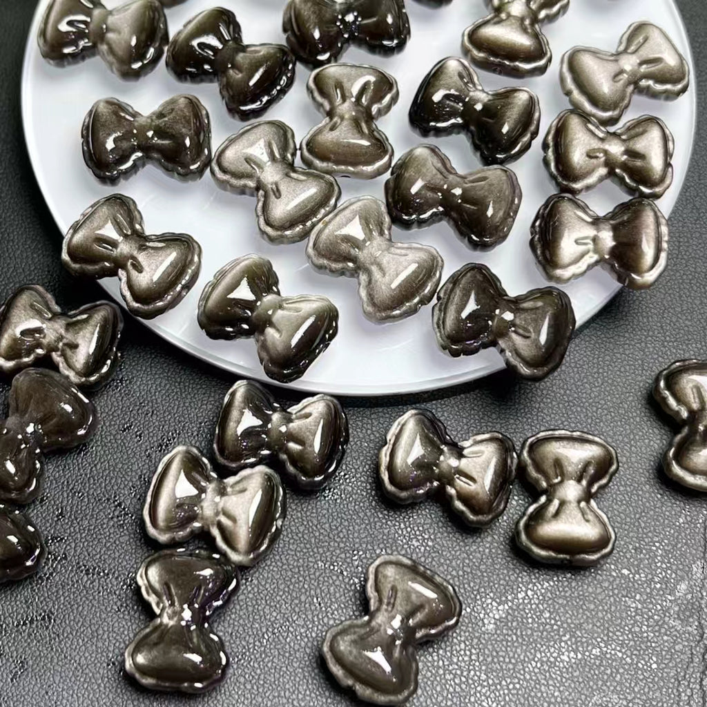 silver obsidian bow 🎀